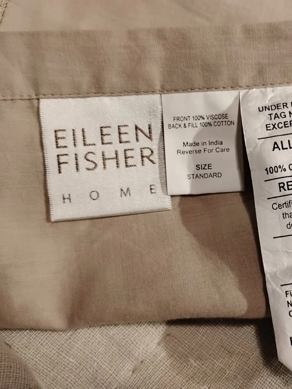 Eileen Fisher Home pillowcases set of 2 new